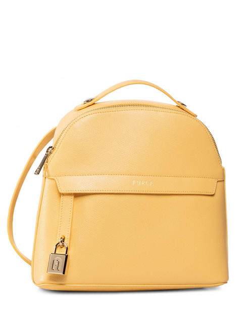 FURLA PIPER Mini mochila de cuero sol - Bolsos Mujer