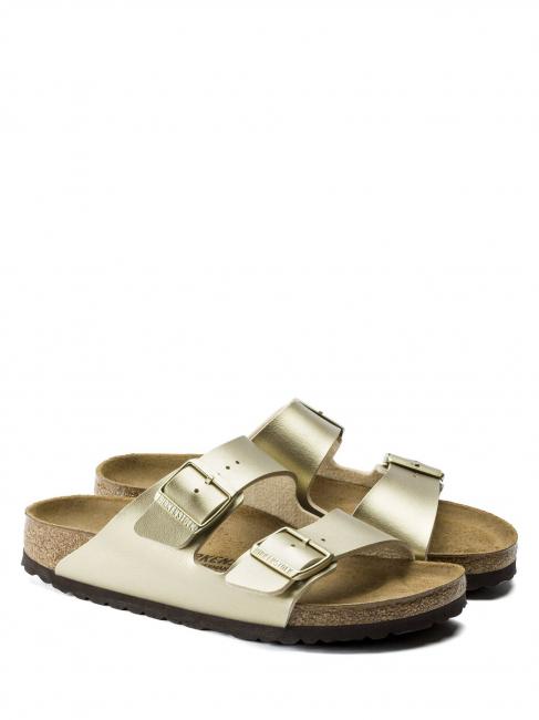 BIRKENSTOCK ARIZONA BIRKO-FLOR Sandalia zapatilla oro - Zapatos Mujer