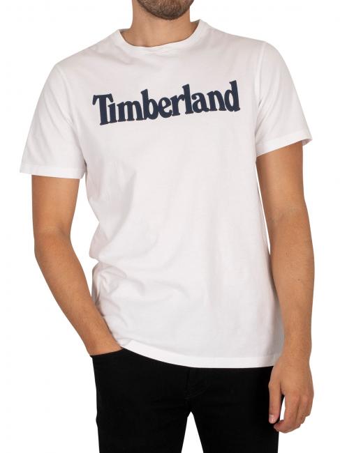 TIMBERLAND KENNEBEC LINEAR Camiseta de algodón blanco - camiseta