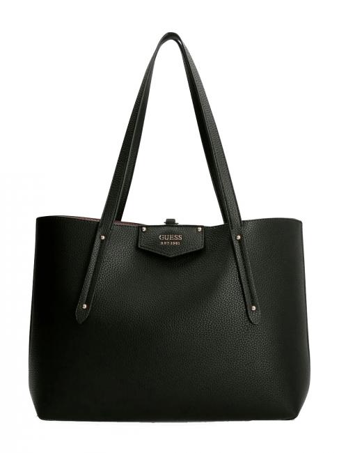 GUESS ECO BRENTON bolsa de la compra reversible NEGRO - Bolsos Mujer