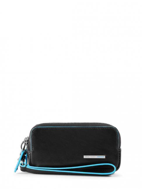 PIQUADRO BLUE SQUARE Porta smartphone en piel negro - Fundas para tablet & Organizer