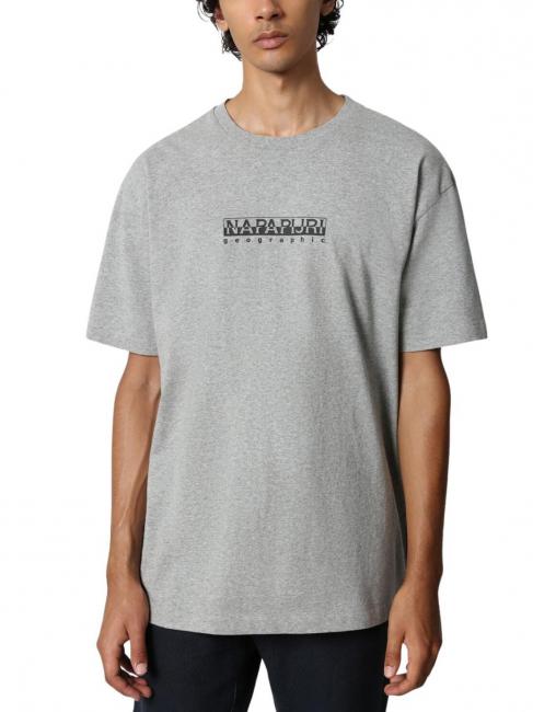 NAPAPIJRI S-BOX SS 2 Camiseta de algodón mezcla gris medio - camiseta