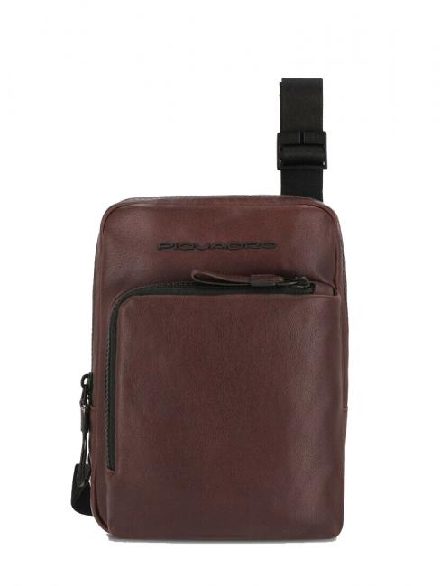 PIQUADRO HARPER Bolso de piel, porta iPad Mini MORO - Bandoleras Hombre