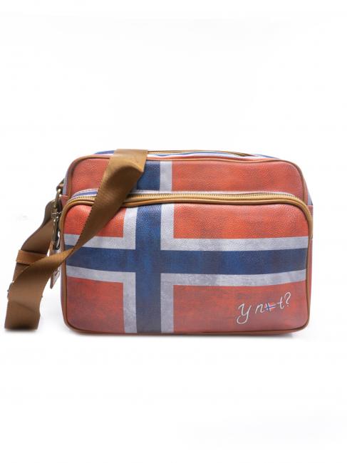 YNOT FLAG VINTAGE Bolso reporter de hombro con bolsillo Noruega - Bolsos Mujer