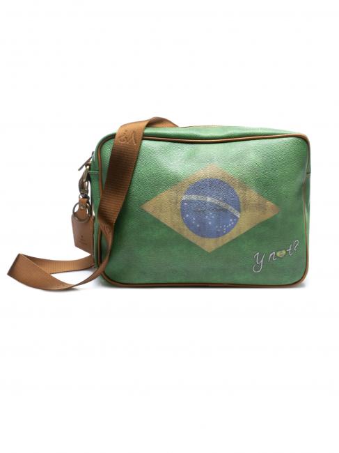 YNOT FLAG VINTAGE Bolso reporter de hombro BRASIL - Bolsos Mujer