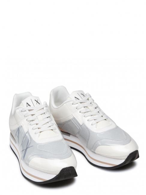 ARMANI EXCHANGE SNEAKERS Donna  blanco op. + gris - Zapatos Mujer