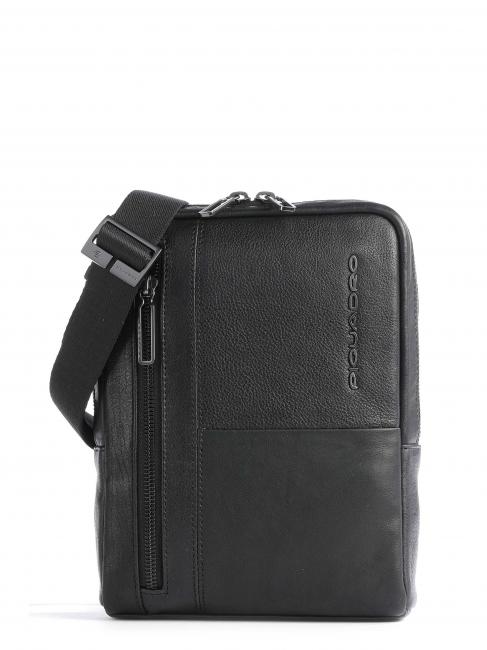 PIQUADRO RONNIE Bolso de piel, porta iPad Mini negro - Bandoleras Hombre