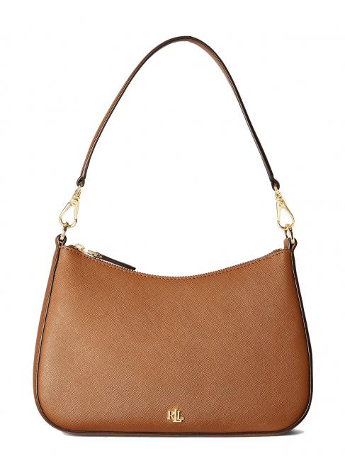 RALPH LAUREN DANNI Bolso bandolera, con bandolera, en piel lauren tan7 - Bolsos Mujer