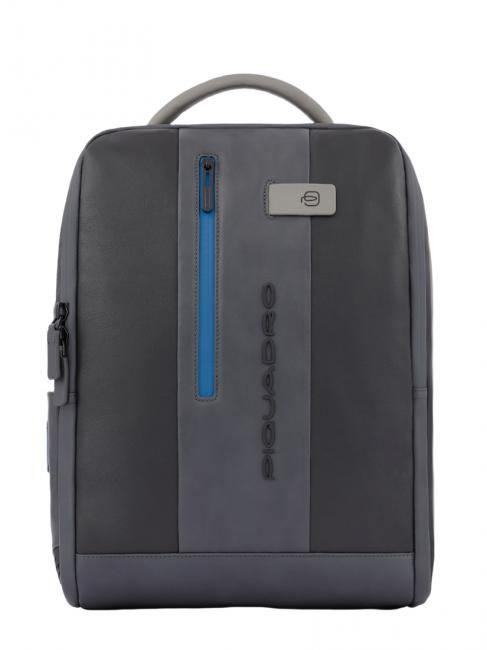 PIQUADRO Mochila URBAN, puerto para PC de 15.6 ", con sistema antirrobo gris negro - Mochilas para portátil