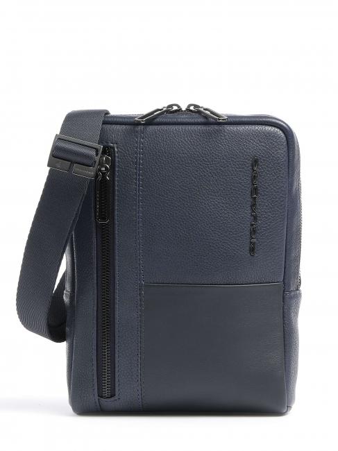 PIQUADRO RONNIE Bolso de piel, porta iPad Mini azul - Bandoleras Hombre