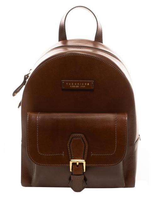 THE BRIDGE GIOVANNA Mochila de cuero BROWN - Bolsos Mujer