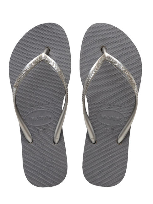 HAVAIANAS  SLIM FLATFORM Chanclas de mujer acero / gris - Zapatos Mujer