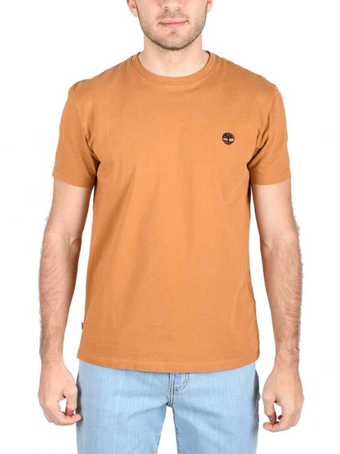 TIMBERLAND SS DUNRIVER CREW Camiseta de algodón bota de trigo - camiseta