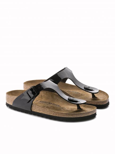 BIRKENSTOCK GIZEH Barniz Birko-Flor negro - Zapatos unisex