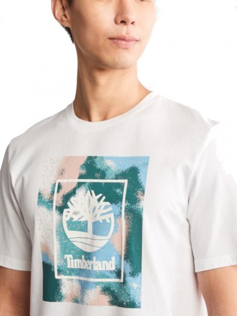 TIMBERLAND SUM STACK REGULAR Camiseta de algodón blanco - camiseta