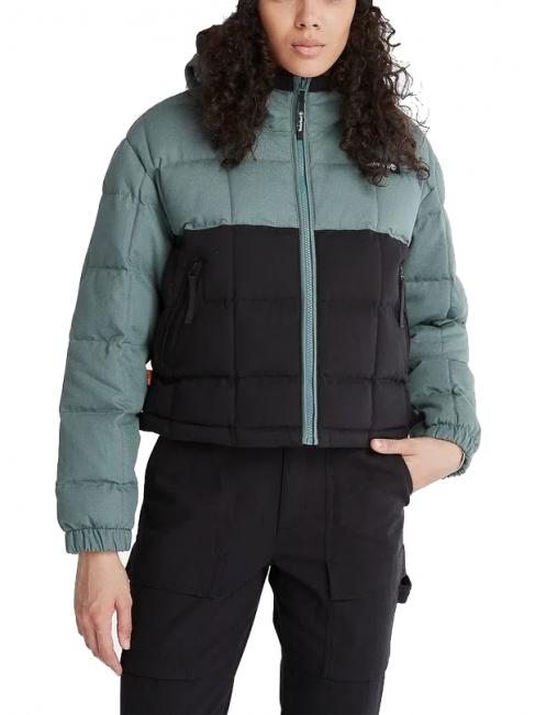 TIMBERLAND HOODER PUFFER Chaqueta con capucha verde balsamo/negro - Chaquetas de mujer