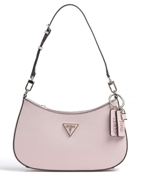 GUESS NOELLE bolso de hombro con cremallera en la parte superior rosa claro - Bolsos Mujer