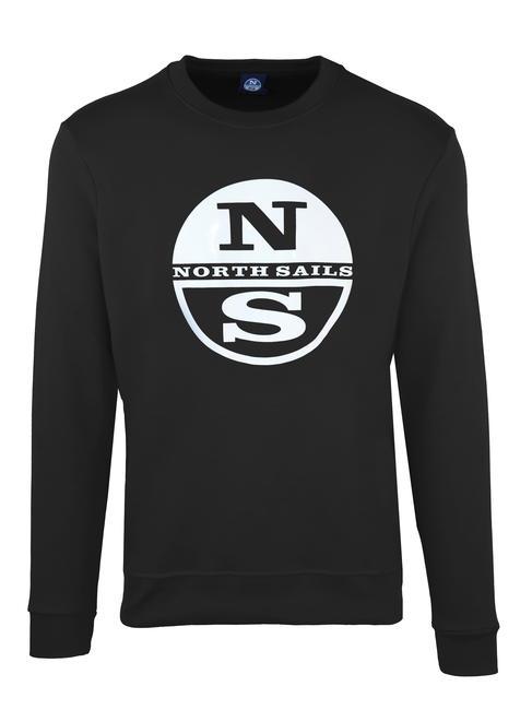 NORTH SAILS LOGO PRINT Sudadera con cuello redondo negro - Sudaderas