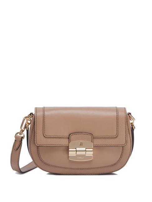 FURLA CLUB 2 Bolso bandolera en piel gris - Bolsos Mujer