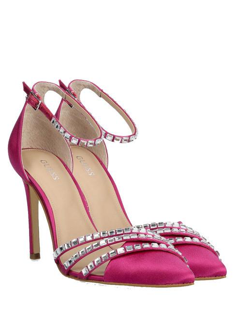 GUESS GADELLA Sandalia de satén con escote fucsia - Zapatos Mujer