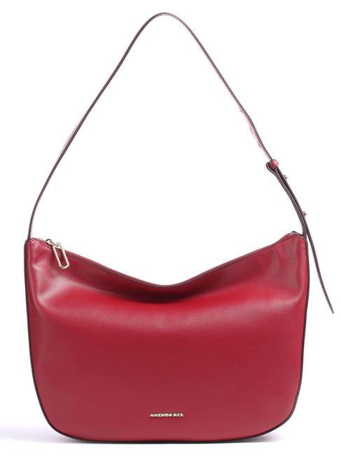 MANDARINA DUCK LUNA Bolso bandolera de piel ruibarbo - Bolsos Mujer