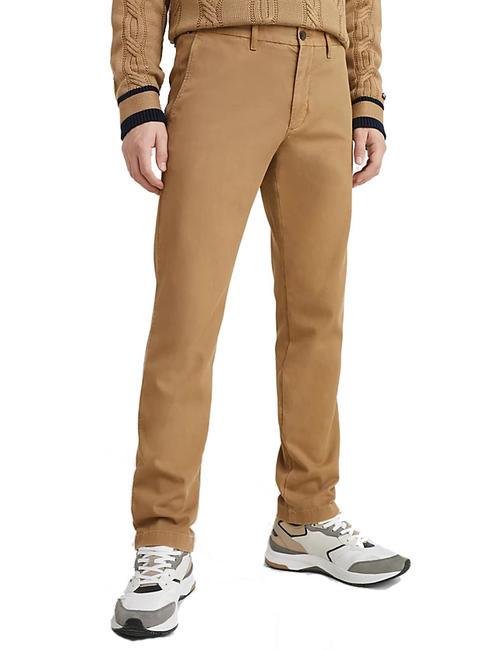 TOMMY HILFIGER DENTON STRAIGHT FIT Pantalón de algodón campo caqui - Pantalones