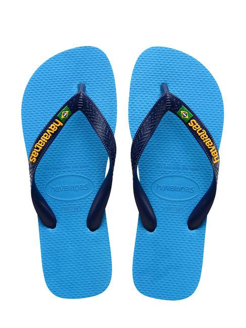 HAVAIANAS BRASIL LOGO Chanclas para hombre turquesa/turquesa - Zapatos unisex