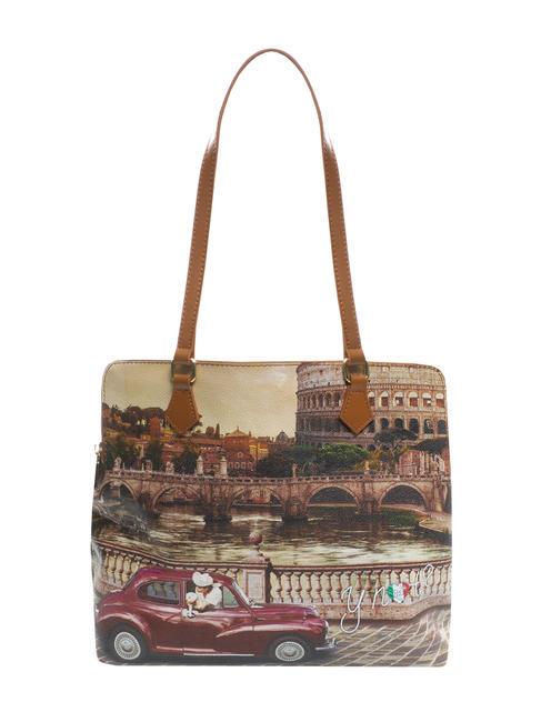 YNOT YESBAG Bolso shopper con tres compartimentos roma antigua - Bolsos Mujer