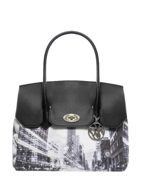 YNOT FASHION bolso de mano pequeño nueva york negro - Bolsos Mujer