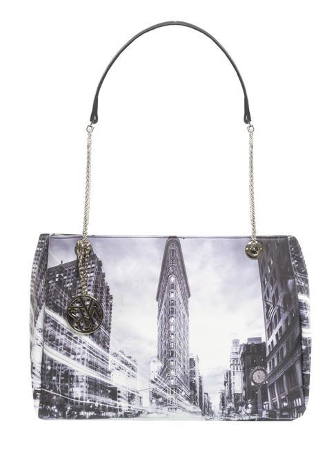 YNOT FASHION bolso de hombro con dije nueva york negro - Bolsos Mujer