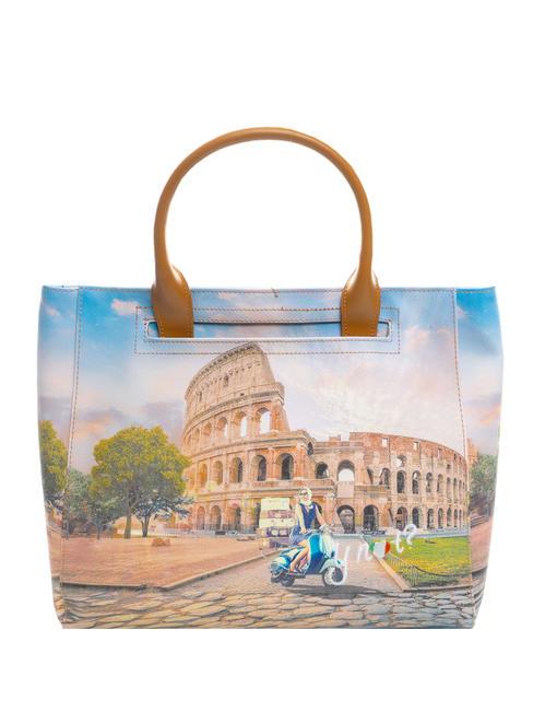 YNOT YESBAG  Bolso de mano, con bandolera, all over print vida de roma - Bolsos Mujer