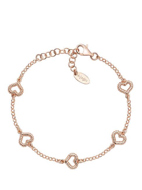 AMEN COCCOLE Pulsera de corazones chapada en oro rosa Rosa - Pulseras