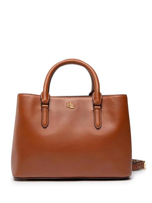 RALPH LAUREN MARCY Bolso de mano, con bandolera, en piel lauren tan5 - Bolsos Mujer