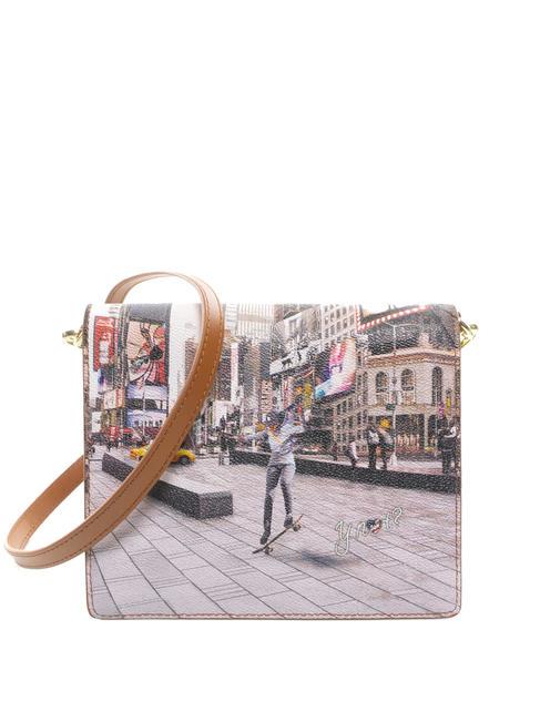 YNOT YESBAG bolso de hombro con solapa patinador de nueva york - Bolsos Mujer