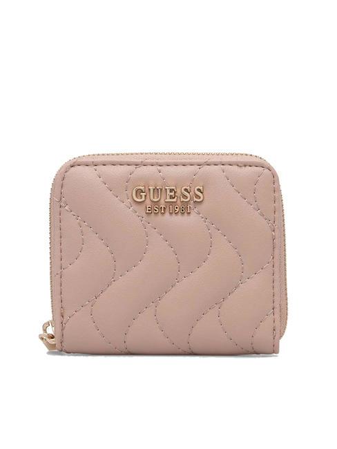 GUESS ECO MAI Cartera pequeña con cremallera palo de rosa - Carteras Mujer