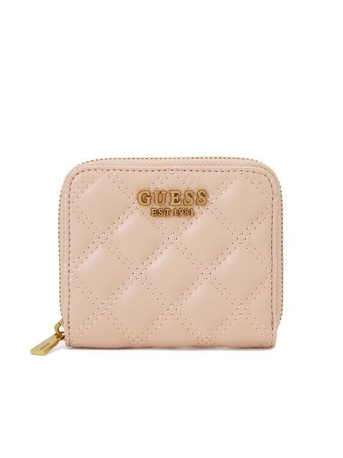 GUESS GIULLY Cartera pequeña con cremallera crema de albaricoque - Carteras Mujer