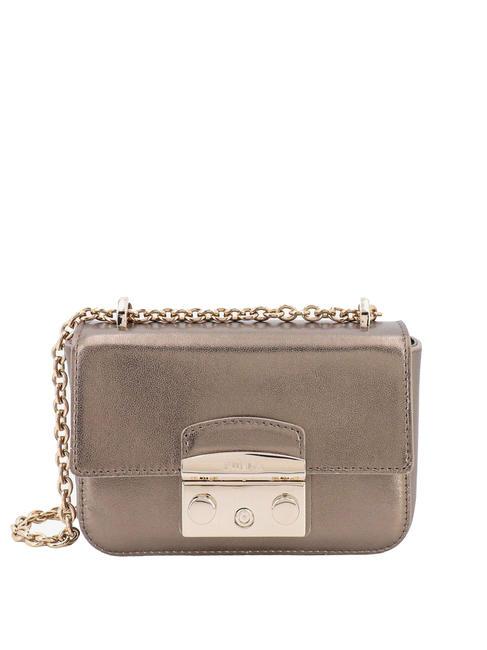 FURLA METROPOLIS Minibolso de hombro color oro-bronce - Bolsos Mujer