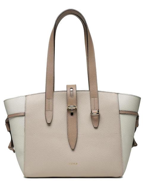 FURLA NET Bolsa de la compra pequeña luna llena+malvavisco+gris - Bolsos Mujer