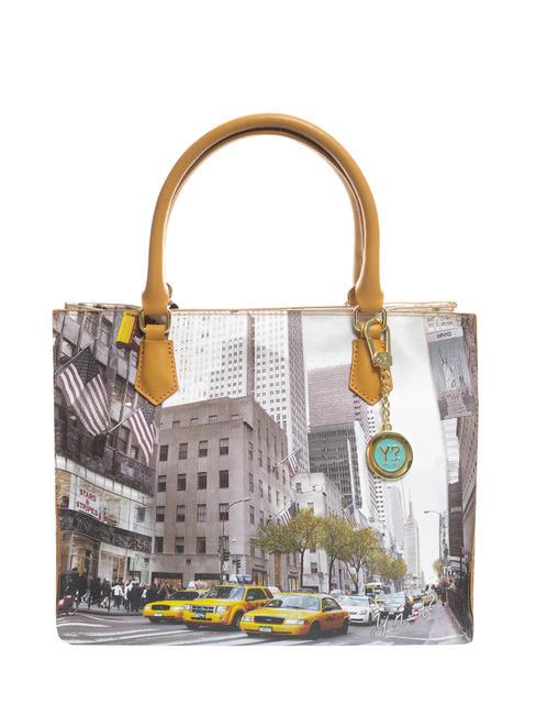 YNOT YESBAG Tote bag con llavero estilo callejero de nueva york - Bolsos Mujer