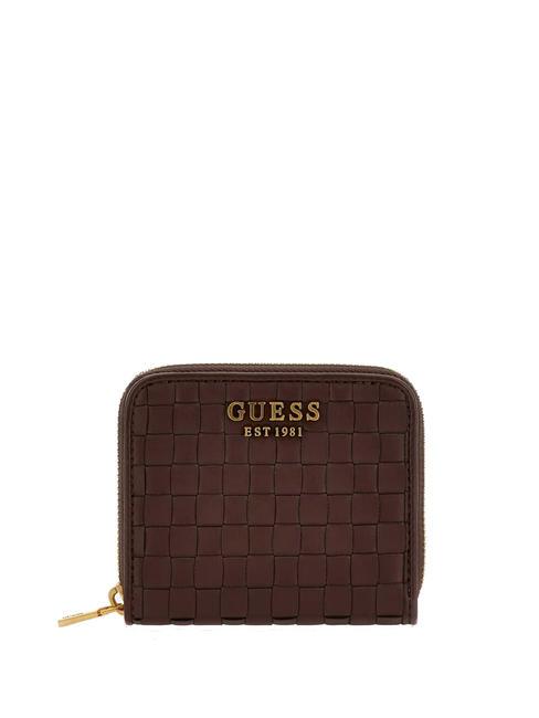 GUESS LISBET cartera pequeña caoba - Carteras Mujer