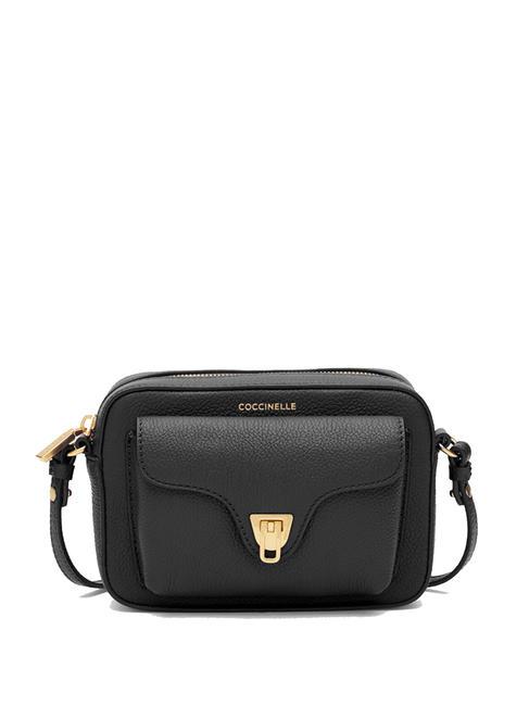 COCCINELLE BEAT SOFT Minibolso de piel con textura negro - Bolsos Mujer