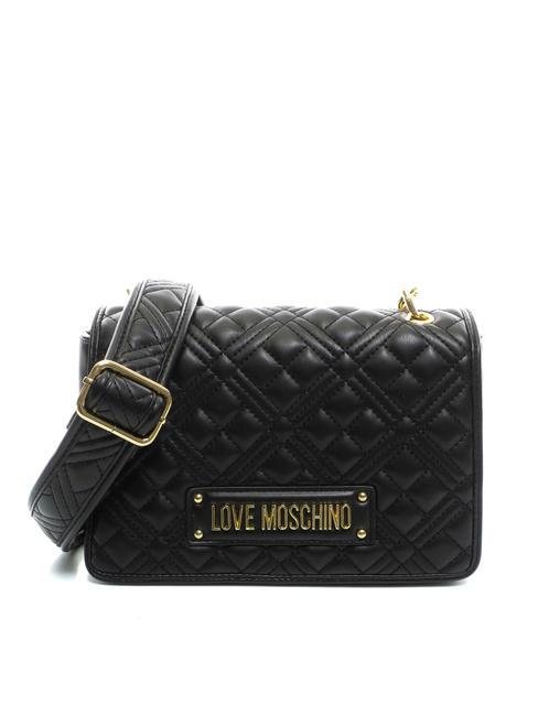 LOVE MOSCHINO QUILTED Bolso bandolera acolchado negro - Bolsos Mujer