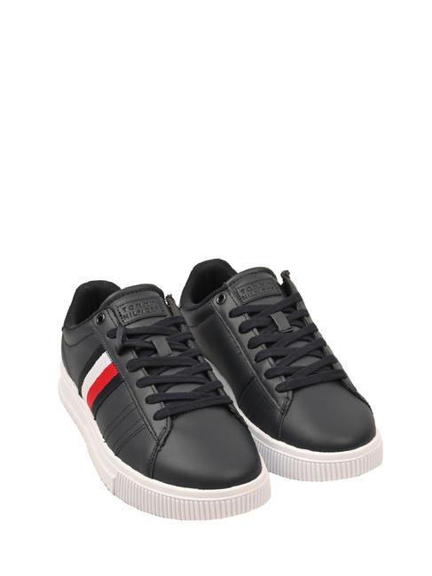 TOMMY HILFIGER SUPERCUP Zapatillas de cuero cielo del desierto - Zapatos Hombre