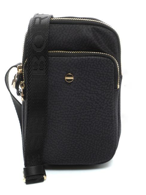 BORBONESE CLASSICA Microbolso porta smartphone negro oscuro - Bolsos Mujer