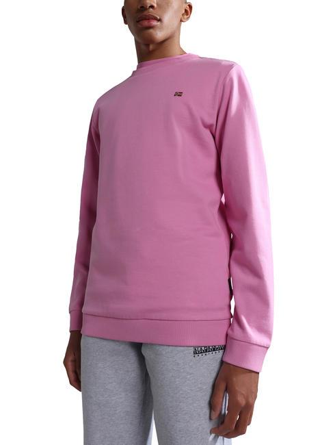 NAPAPIJRI K BALIS Sudadera de algodón con microbandera y cuello redondo rosa ciclam p91 - Sudadera Bebé