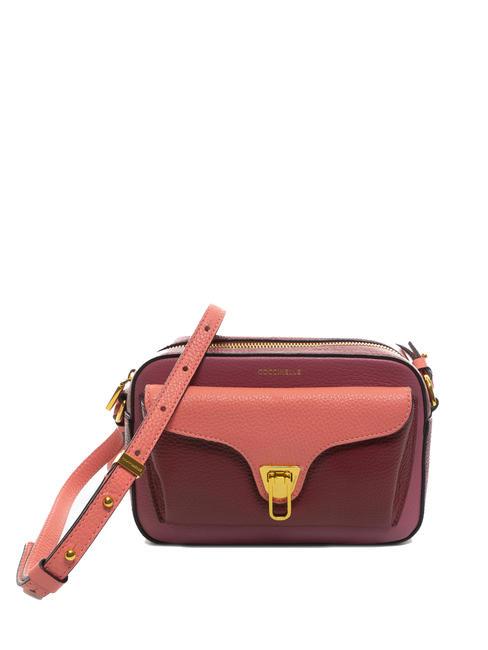 COCCINELLE BEAT SOFT Tricolor Minibolso bandolera, en piel mul hiper rosa - Bolsos Mujer