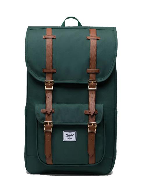 HERSCHEL LITTLE AMERICA  Mochila de tamaño estándar senderismo verde - Mochilas Escuela & Tiempo Libre