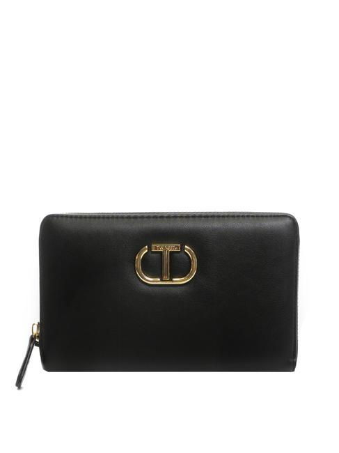 TWINSET MIDDLE Monedero medio negro - Carteras Mujer