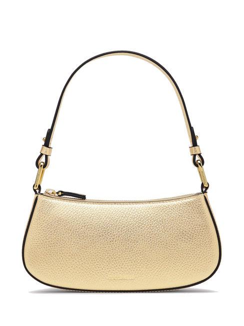 COCCINELLE MERVEILLE Bolso bandolera en piel texturizada dorado - Bolsos Mujer