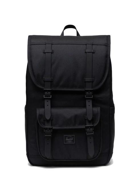 HERSCHEL LITTLE AMERICA MID mochila mediana tono negro - Mochilas Escuela & Tiempo Libre